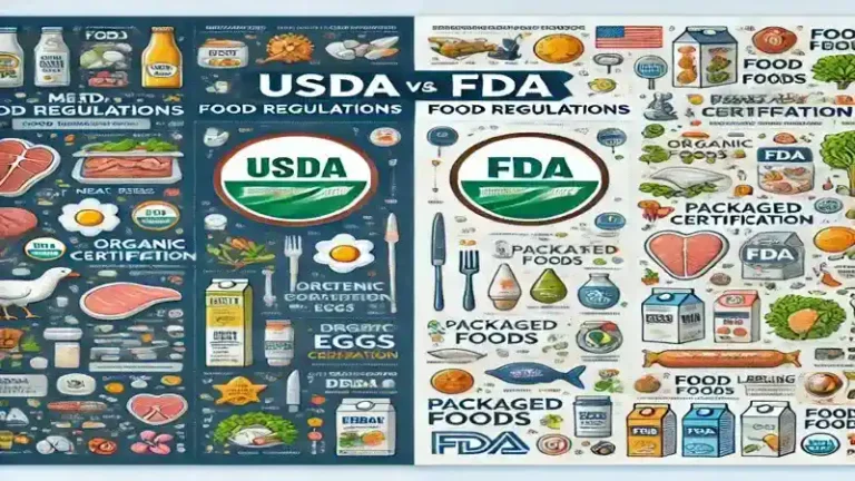 Compare and Contrast What Types of Food Products the USDA and FDA Regulate